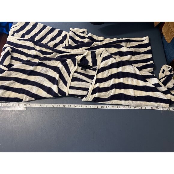 Striped Open Front Draped Cardigan Sweater  22/24 Lane Bryant  Coastal Layering‎ - Picture 3 of 7
